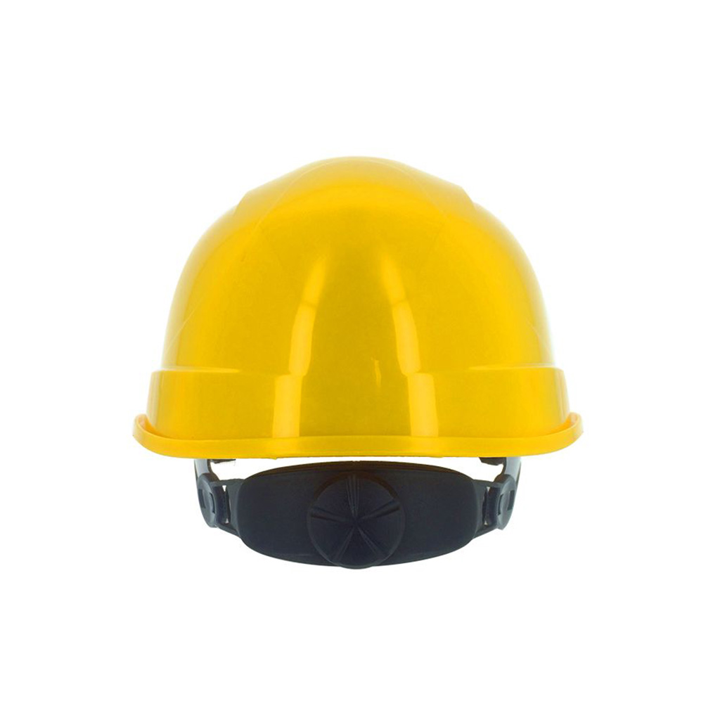 casco starline ventilado 1470 ALT amarillo trasero